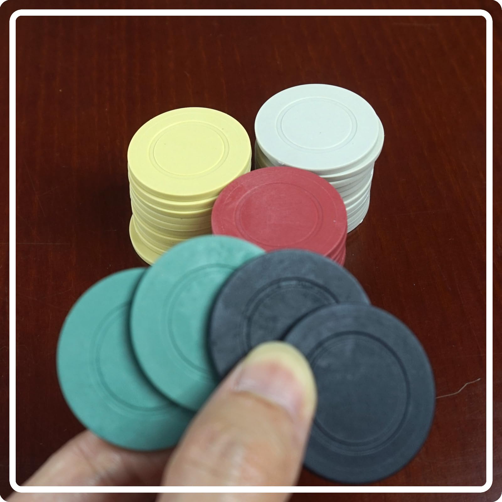 100 Pezzi Contatori di Plastica Colorati, Set di Chip per Imparare la Matematica con Scatola Portaoggetti, Gettoni per il Conteggio dei Giochi per l'apprendimento Della Matematica