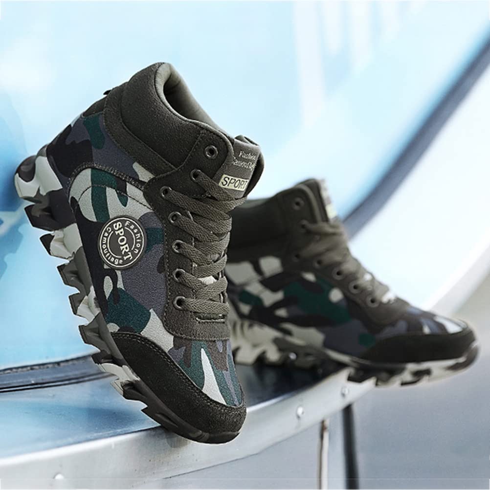 Zapatillas De Lona De Alta Gama para Mujer Zapatos De Lona Primavera Otoño Moda Al Aire Libre Zapatillas De Tacón Ocultas Casual Elegante Cordones hasta Camuflaje Zapatos Deportivos