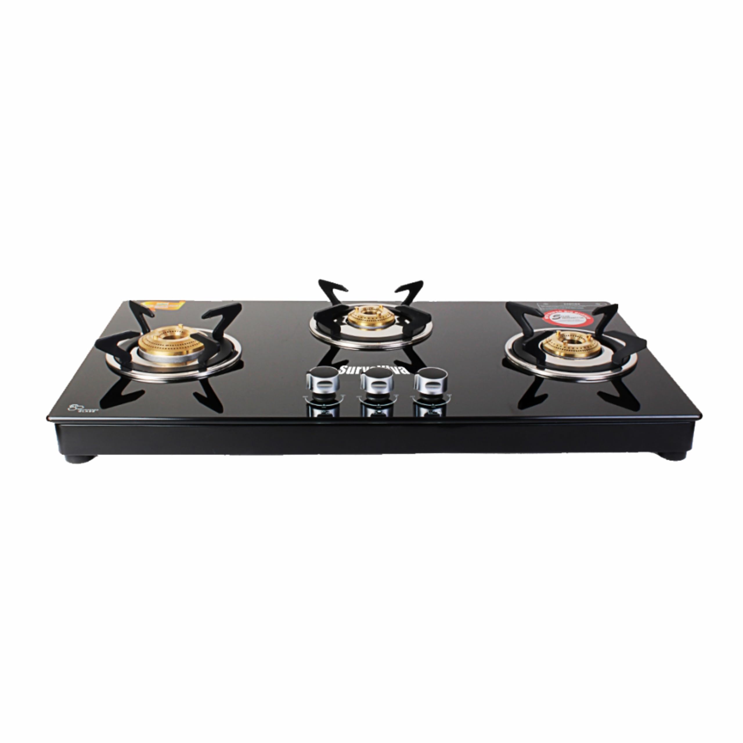 Hobtop 3B Toughened Glass Gas Stove(Manual,Black) Glass Manual Hob (3 Burners)-image-18