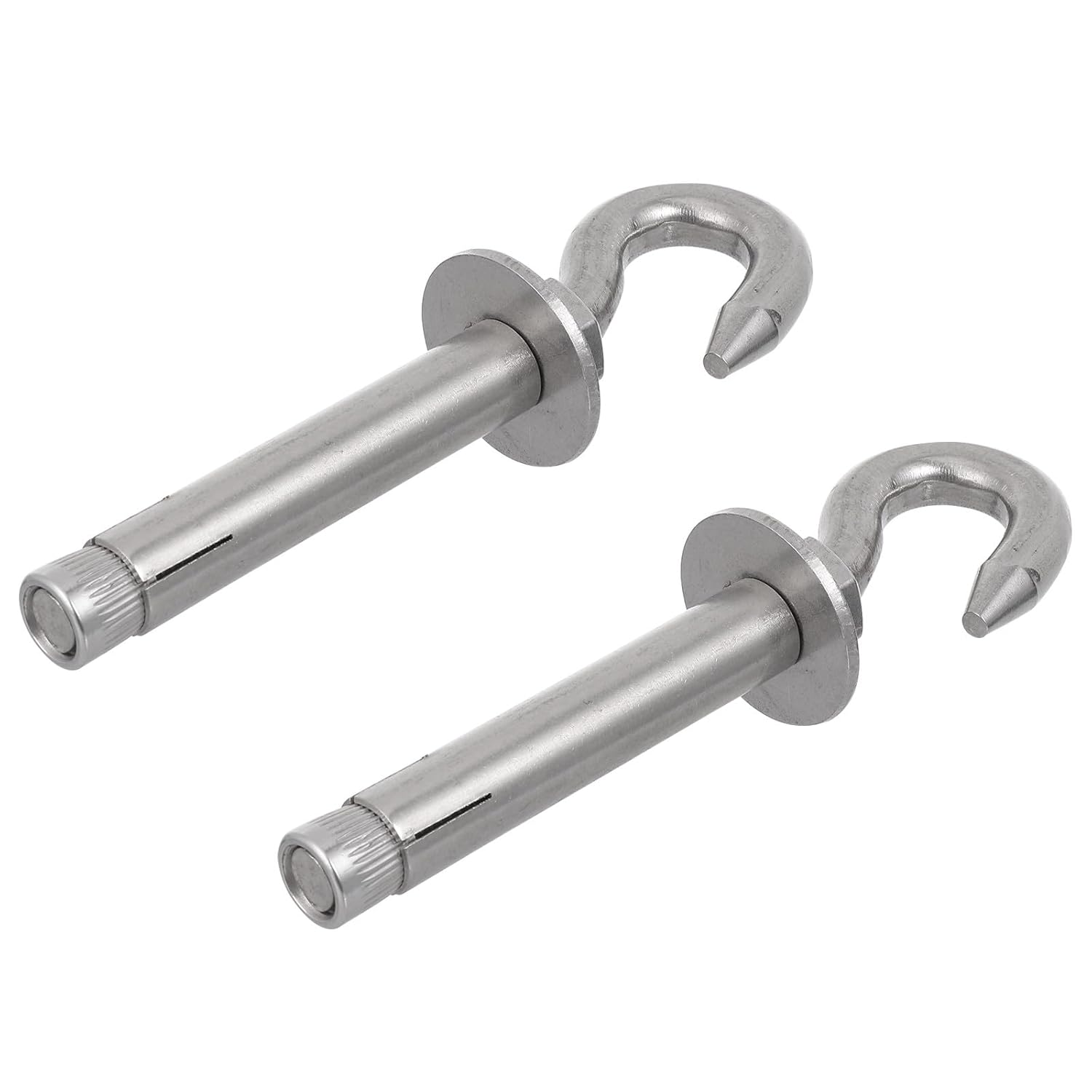 SAFIGLE 2pcs Stainless Steel Expansion Hooks M12 with Screws, Heavy Duty Hammock Hanging Hooks for Wall and Ceiling, Corrosion Resistant Expansion Bolt Anchors for Outdoor Swing and Chair