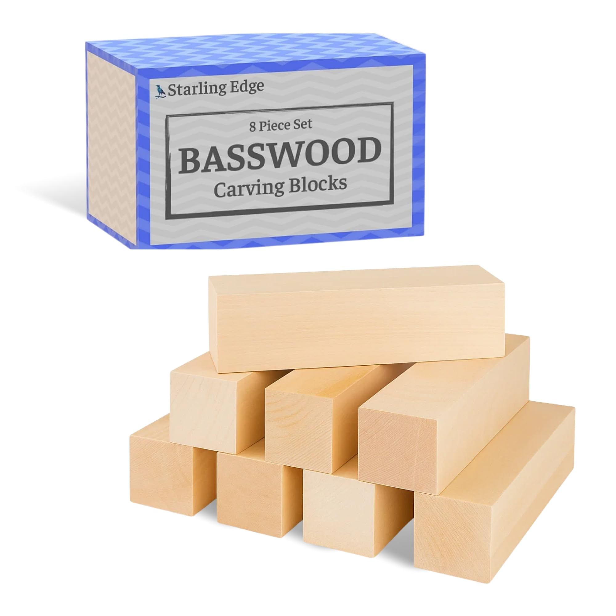 Amazon.com: Starling Edge Basswood Carving Blocks – 8 Pack