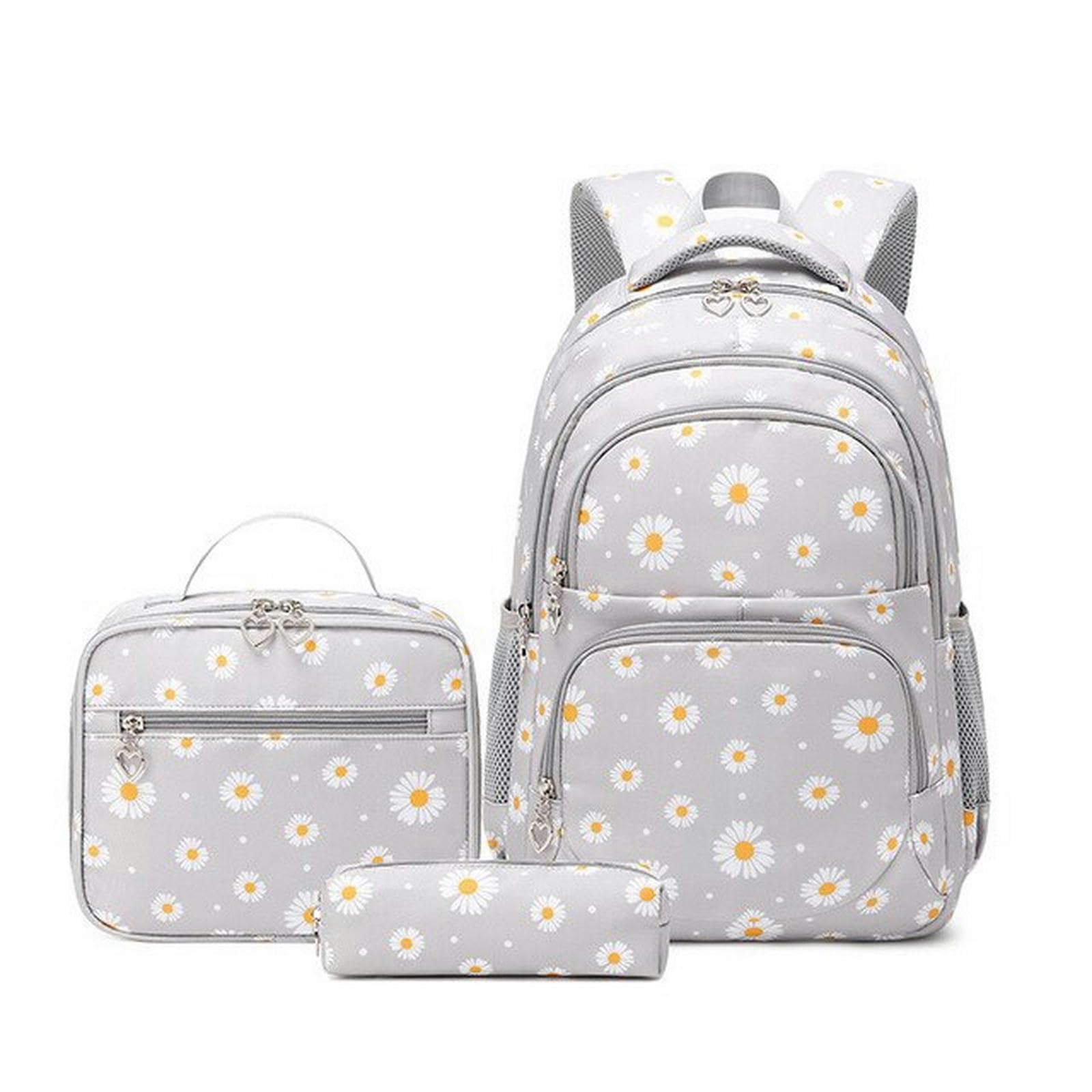 Zaino scolastico in nylon per ragazze adolescenti alla moda con