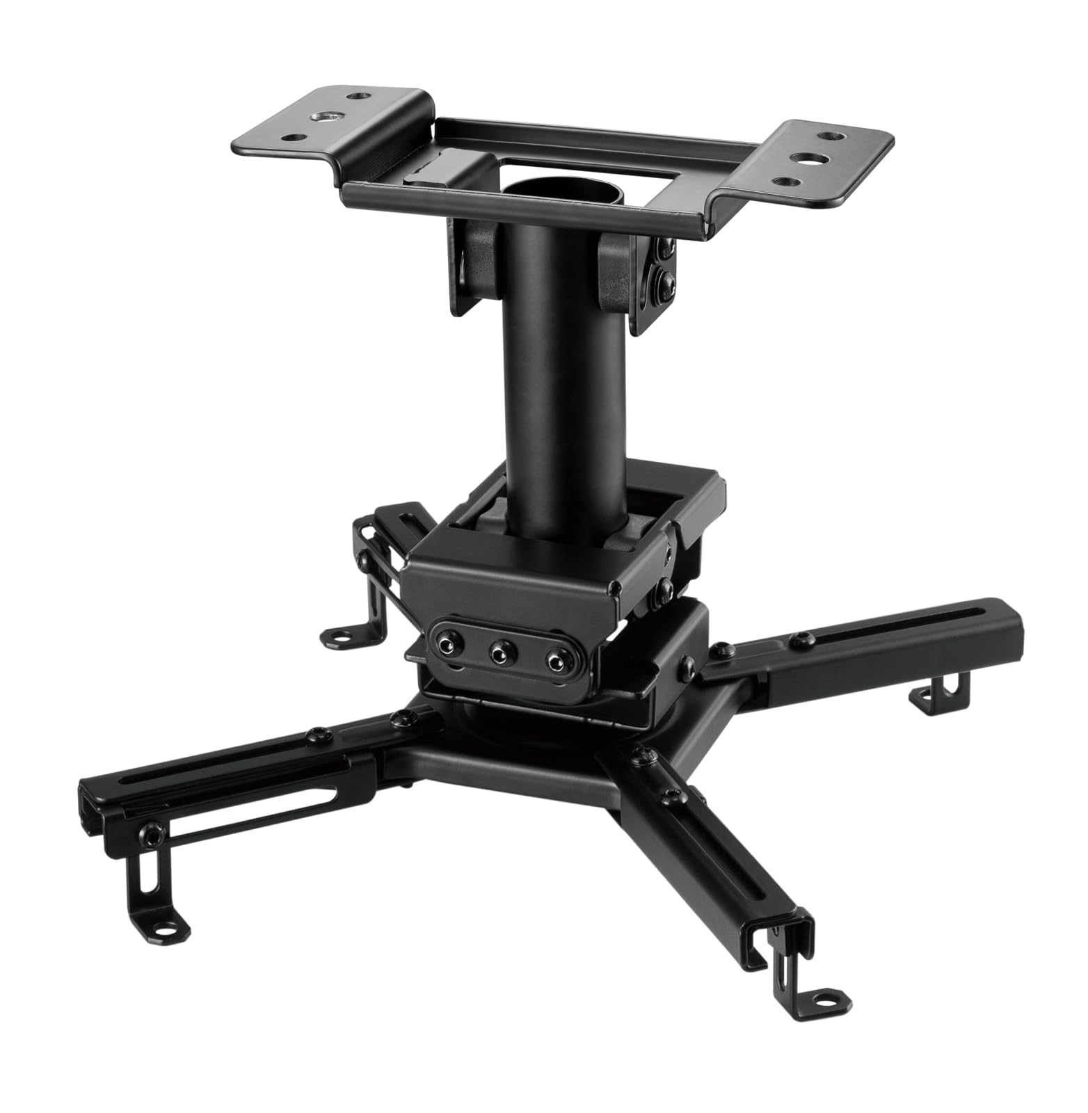 VALUE Support de Plafond pour projecteur à Haute capacité de Charge, jusqu'à 45 kg, Noir