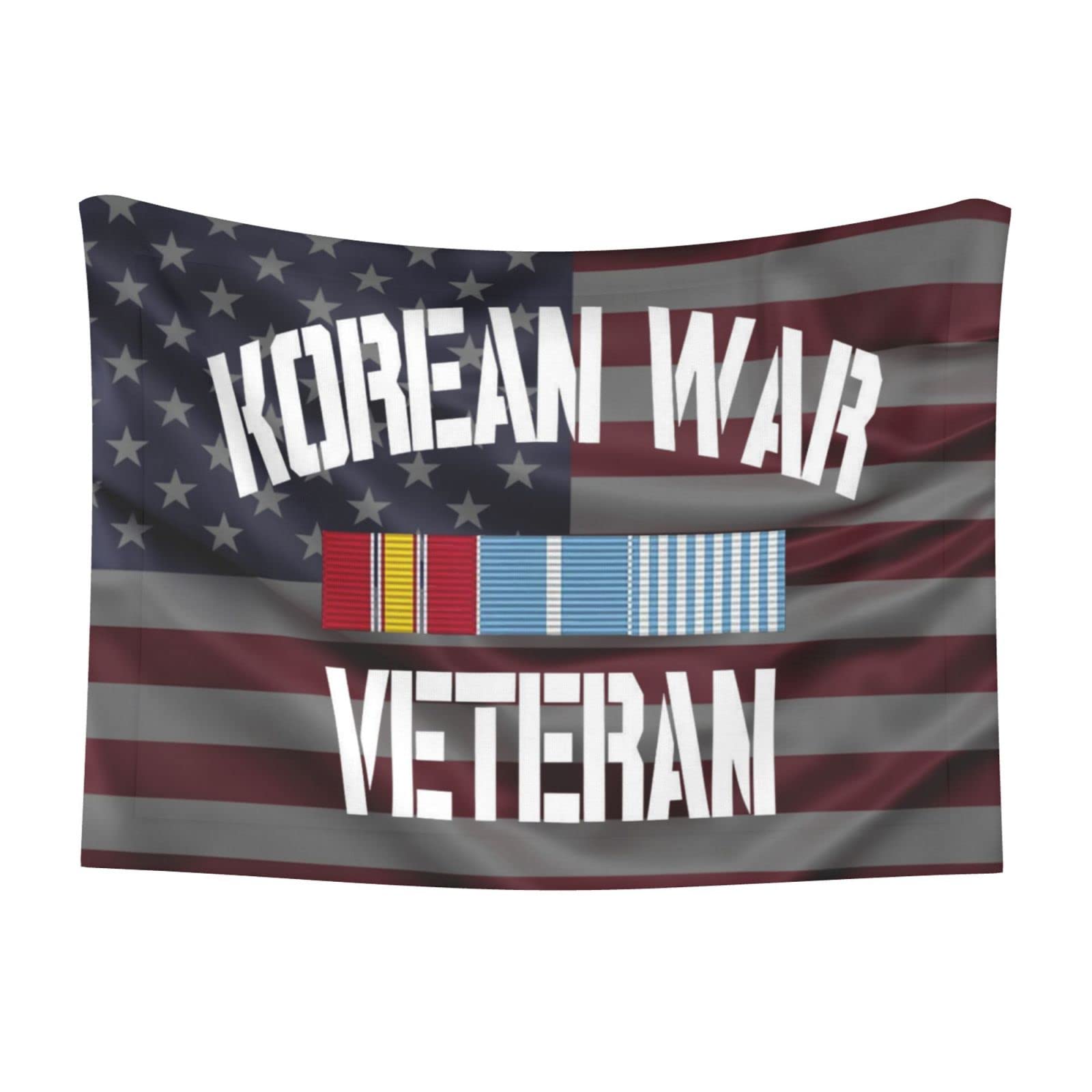 Korean War Veteran Pride Korea Service Ribbon Soft and Cozy Pet Blanket for Dogs and Cats - Versatile and Comfortable Medium