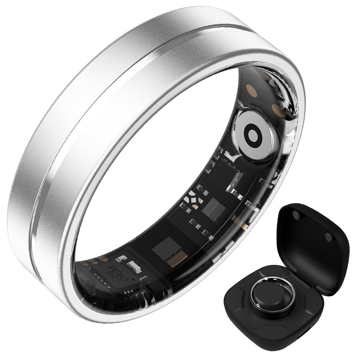 Smart Ring for Women Men Fitness Ring with Steps Distance Calorie Count Fitness Tracker with Sleep Heart Rate