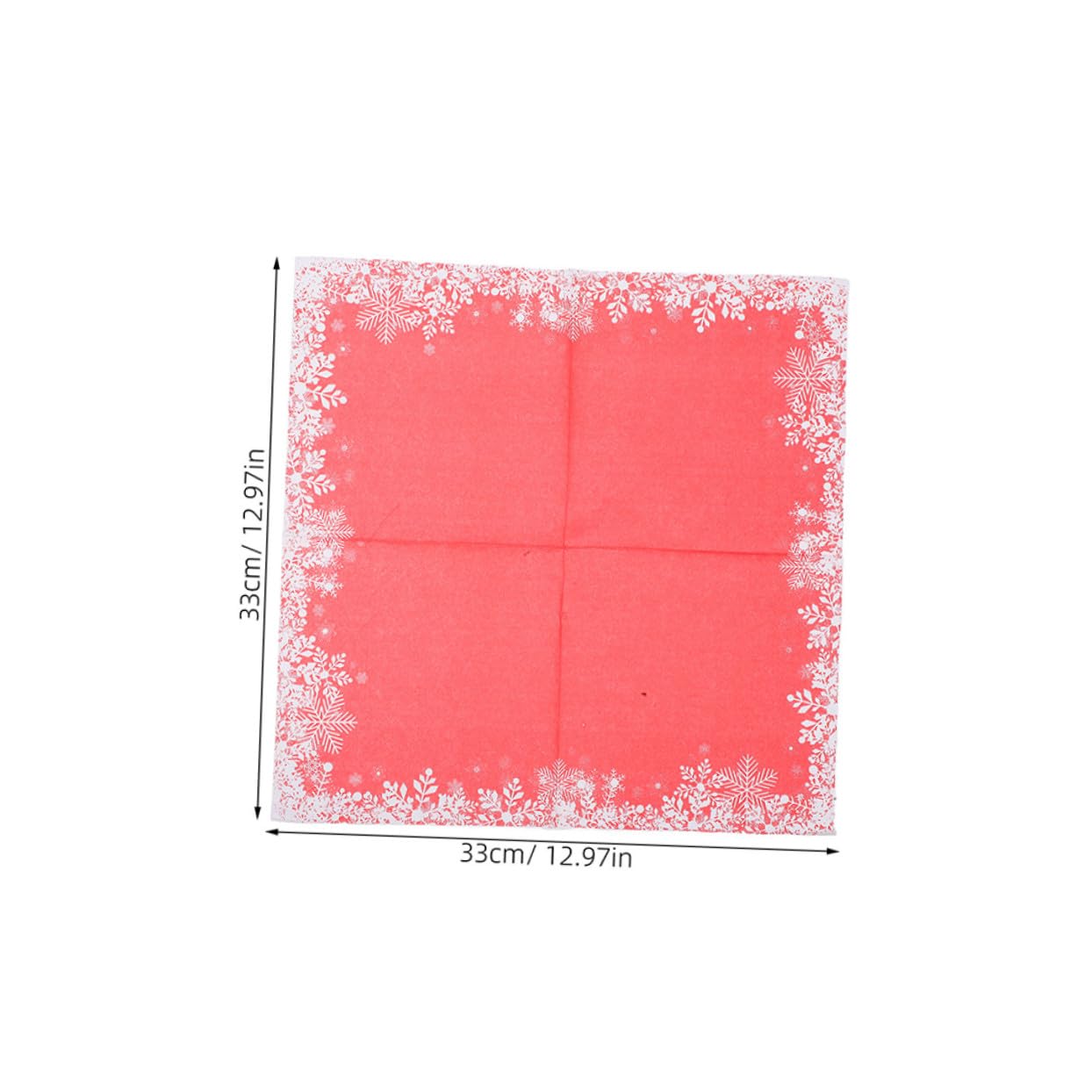 Healvian 120piezas Servilletas Desechables Rojas Copos Papel para Fiestas Navideñas Decoración de Mesa Elegante para Cenas y Celebraciones