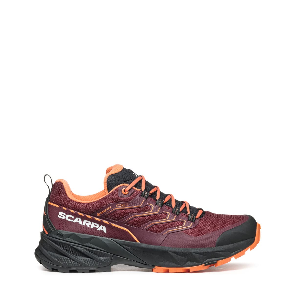 Scarpa Damskie buty Rush 2 GTX Gore-Tex wodoodporne do wędrówek, Bordowy / zakurzony pomarańczowy, 38.5 EU