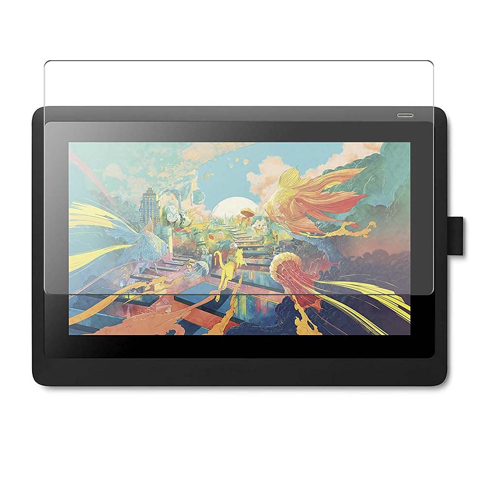 Puccy Tempered Glass Screen Protector Film, compatible with Wacom DTK1660K0A Cintiq 16 Drawing Table
