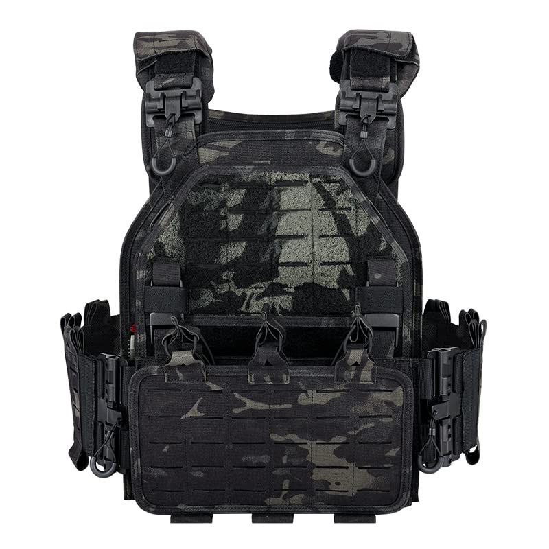 Amazon.com : YAY YAKEDA Quick Release Tactical Laser-Cutting Vest