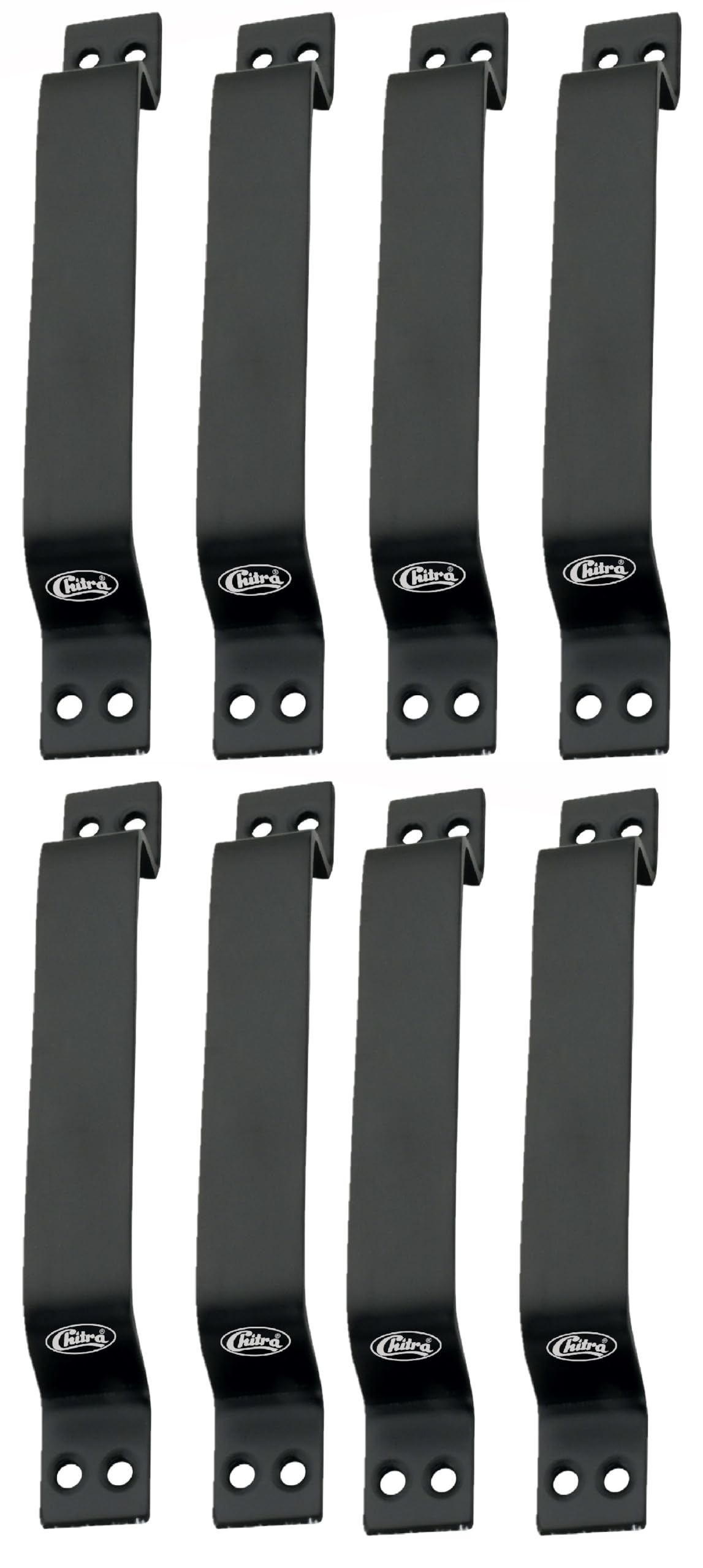 Chitra Wave Stainless Steel Door/Cabinet Handles Pack of 6 (6 Inch, Black), Pull Handle — Amazon image 12