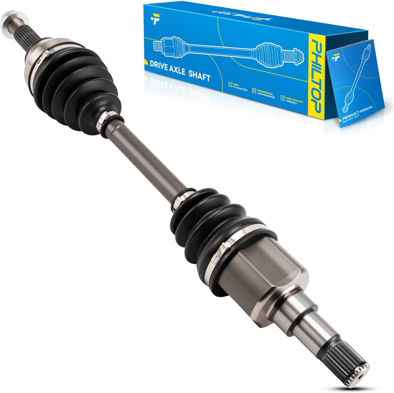 PHILTOP Front Left CV Axle Shaft Assembly for Ford Focus 2000-2011, 66-2143 CV Axle Shafts