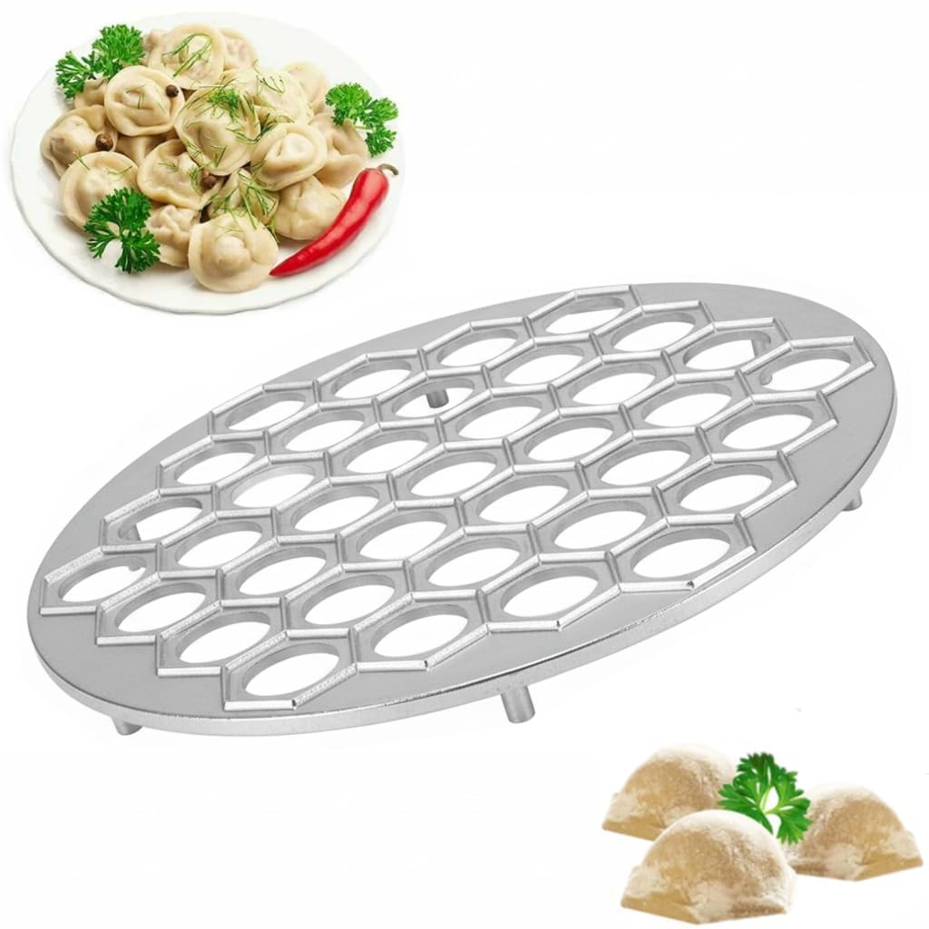 Moule à raviolis 37 trous aluminium pour éviter que la farce ne s'échappe