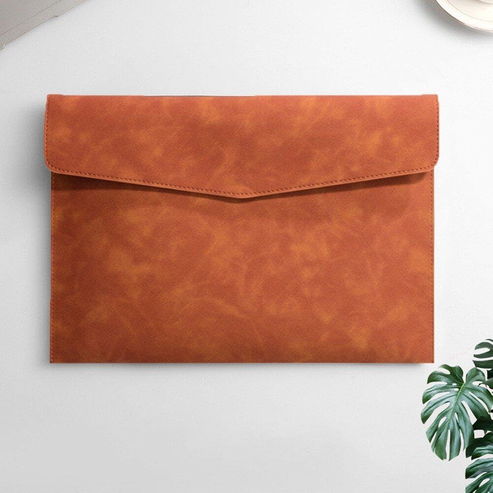 Carpeta De Archivos, Porta Documentos A4 De Cuero PU, Organizador De Archivos, Estuche De Cartera De Sobres para Hogar, Escuela, Oficina, Papelería