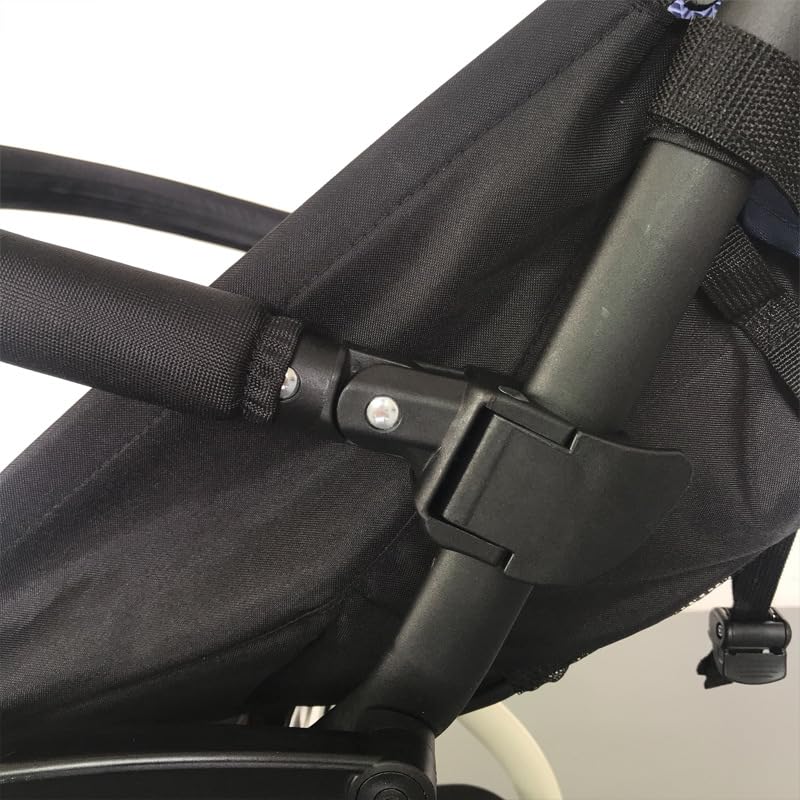 Parachoques ajustable para cochecito, reposabrazos, mango, barandilla universal, reposabrazos, paragolpes para cochecito, accesorios para cochecito (negro)