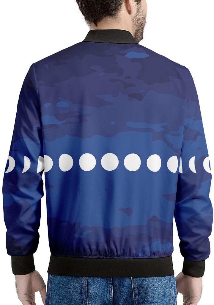 Lights Star Pattern Print Men's Bomber Jacket