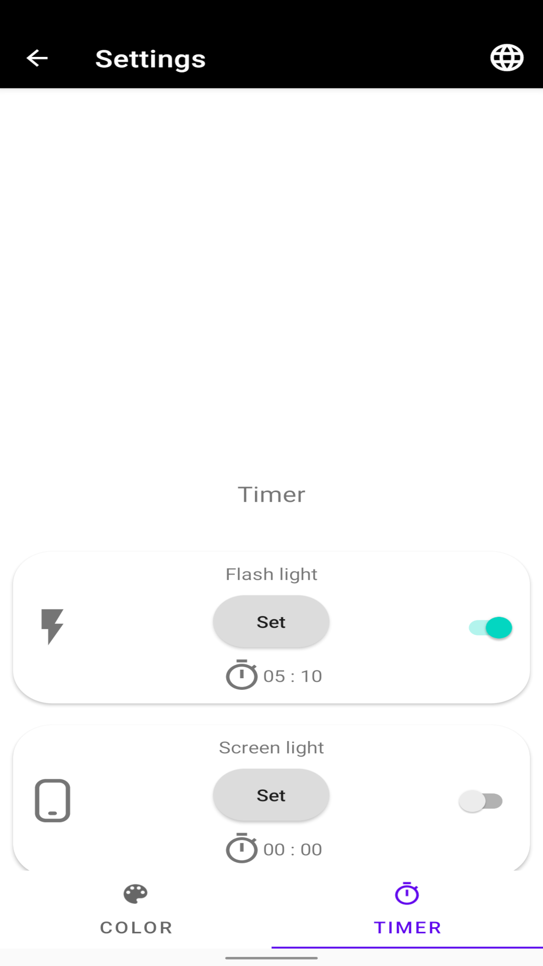Screen light + flashlight App on Amazon Appstore