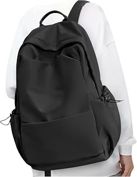 coofay Large Black Backpack For Women Small Backpacks For School Bag School Backpack For College Bookbag For Women Waterproof Gym Backpack For Men Book Bags