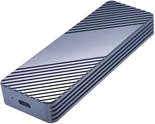 BIBABLYKE M2 NVME SSD Enclosure Aluminum USB32 Type C Gen-2 Hard Drive Case M2 PCIe NVMe AHCI Dual-Protocol SSD Case for A1466 Aluminium