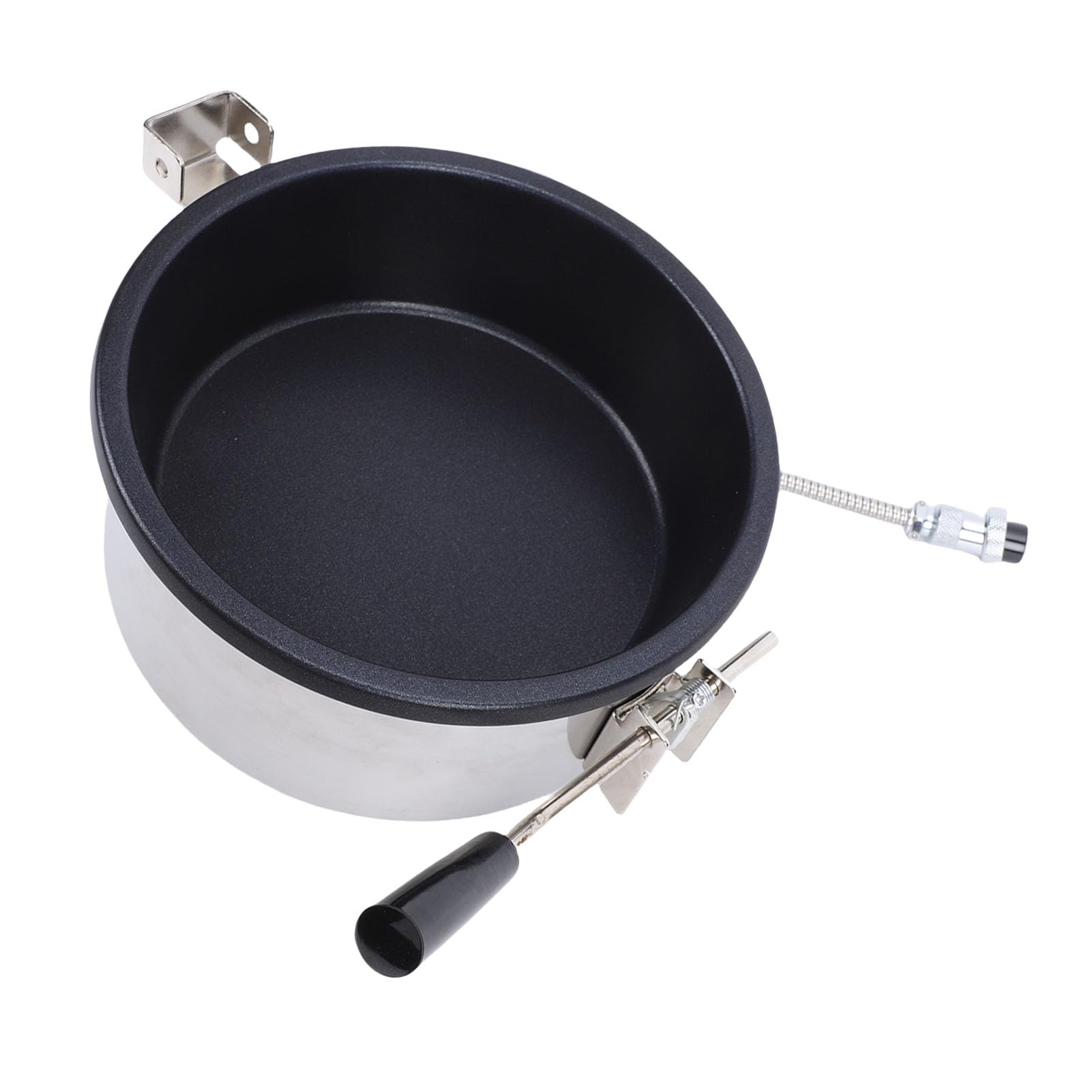 ANGGREK Olla para Palomitas de Maíz, Máquina para Hacer Palomitas de Maíz en Estufa de Acero Inoxidable con Gran Capacidad para Noches de Cine y Reuniones Familiares