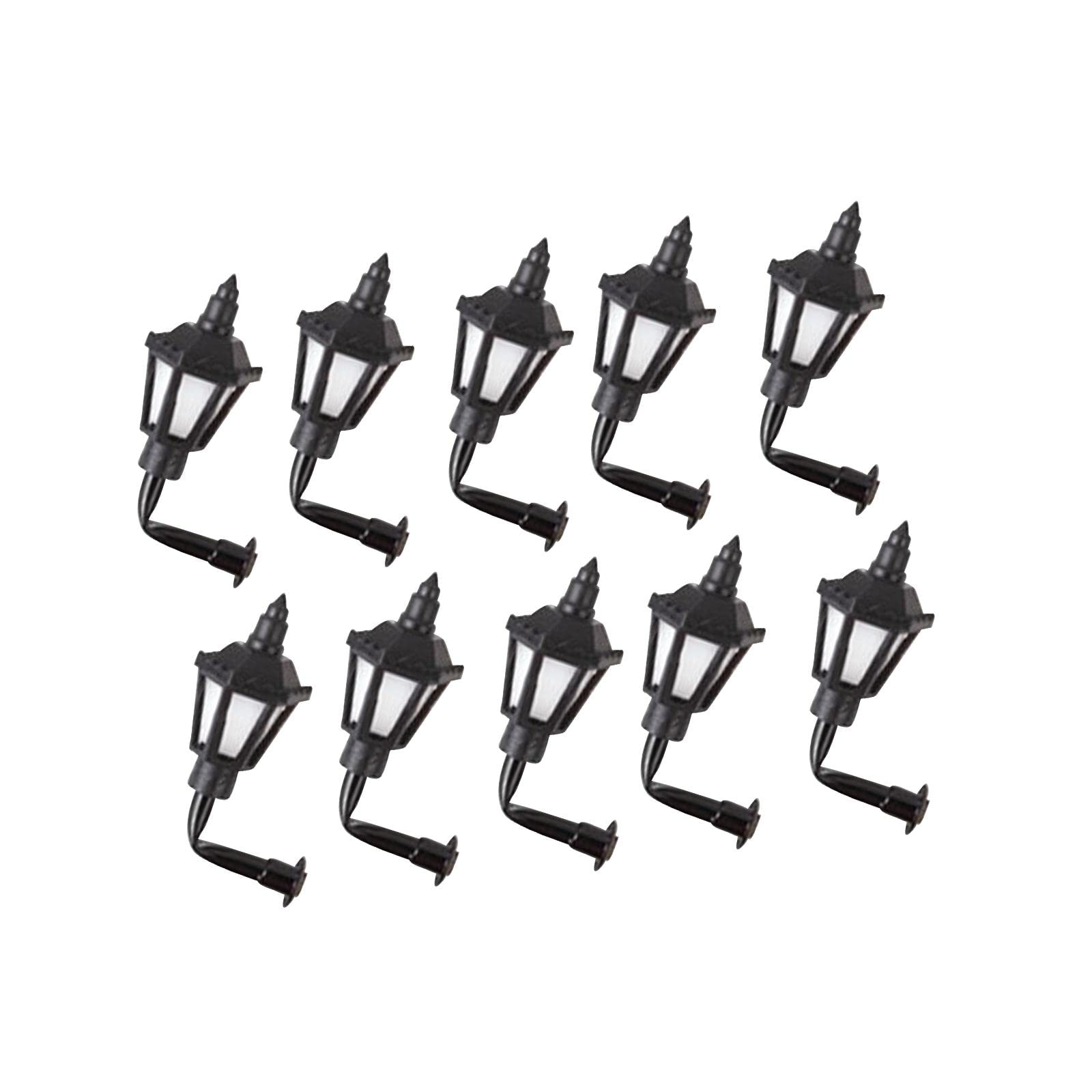 3X 10 Pezzi Modelli di Lampade da Parete Vintage Mobili Lampada Ornamento 1:87 Accessorio Giocattolo Casa delle Bambole Applique da Parete a LED Mini