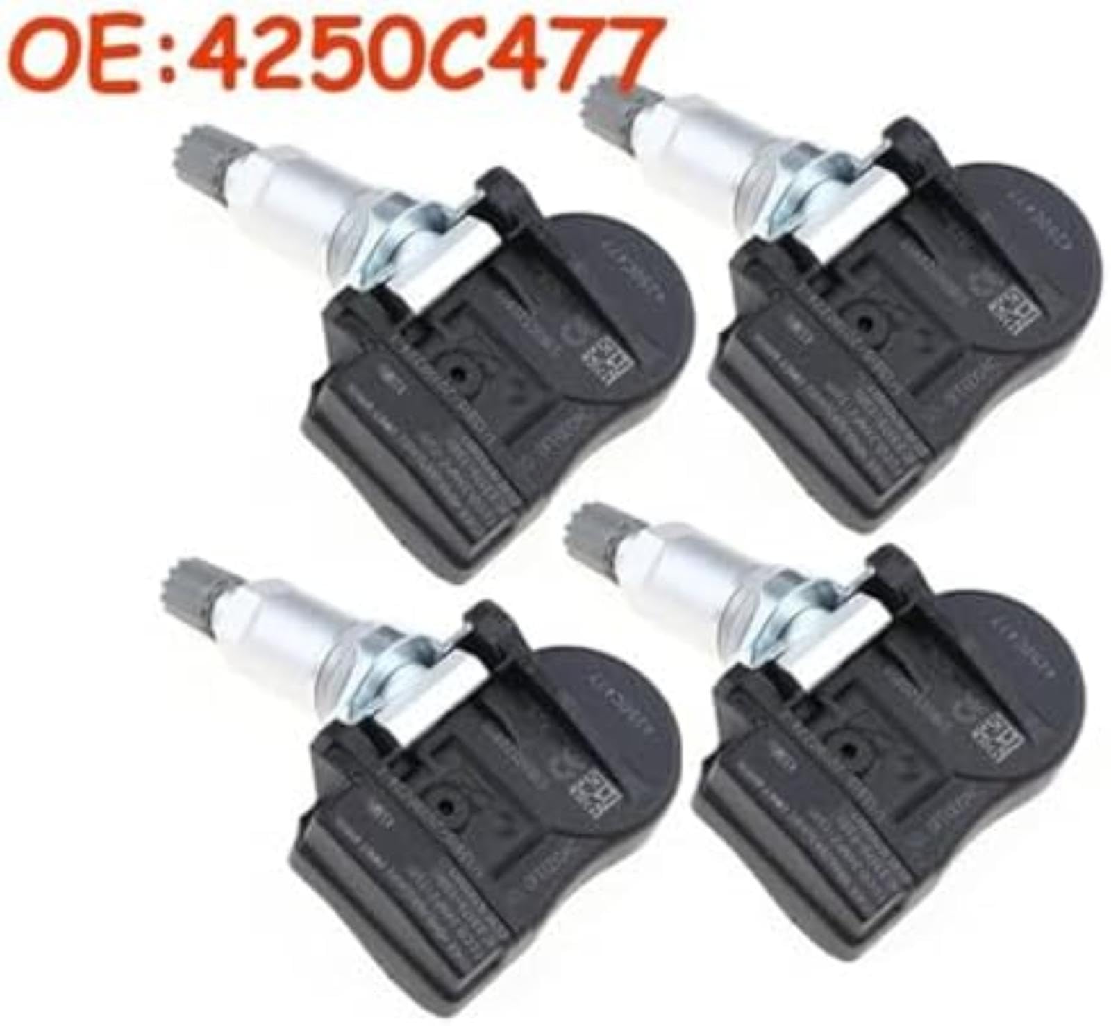 Czujnik monitorowania ciśnienia w oponach samochodowych, zestaw 4 szt. 4250C477, do Citroëna C, dla Zero, do Peugeota 4008 Ion, dla Mitsubishi ASX L200 Lance – akcesoria do monitorowania