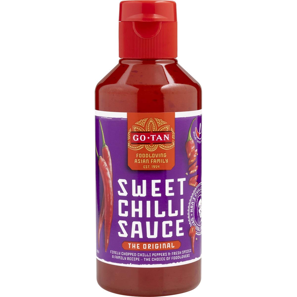 Gotan - sos Sweet Chili - oryginalny - sos Sweet Chili - Niezbędny w kuchni azjatyckiej - 270 ml