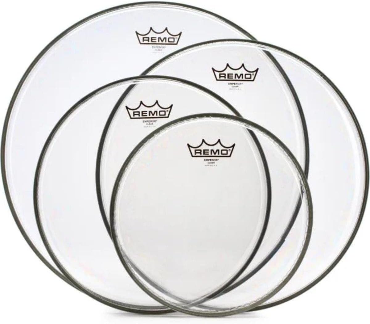 Remo Emperor 4-Piece Tom Pack - 10 12 14 16 Inches - Clear