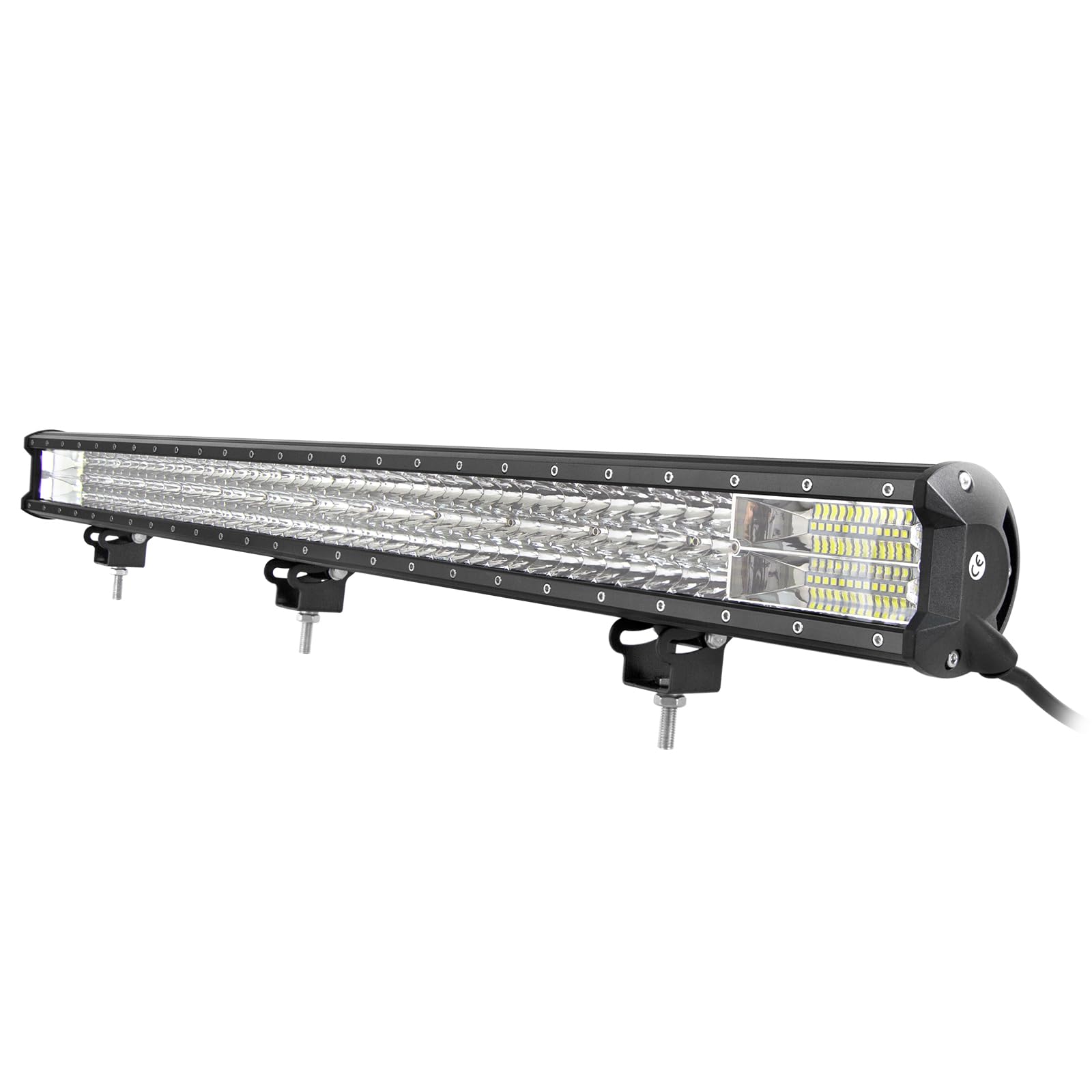 SKYWORLD Listwa świetlna LED 7D 39 cali, 12 V, 24 V, listwa świetlna LED, reflektor roboczy, listwa świetlna do łodzi, reflektor do samochodów, jeepów, ciężarówek, SUV, 4 x 4, ATV z kablem
