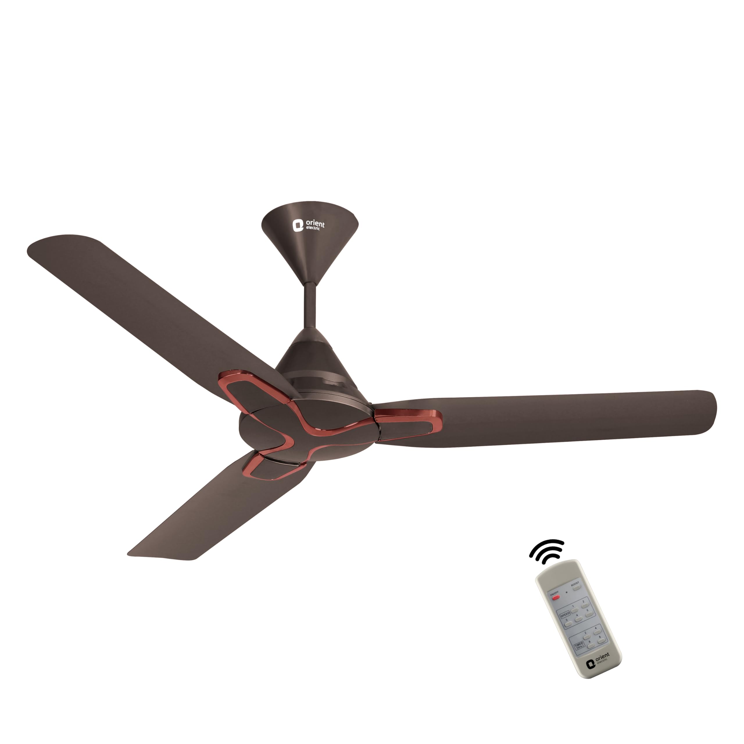 Orient Electric 1200 mm Jazz BLDC | Remote ceiling fan for home| BLDC Designer ceiling fan with fluidic ring design | Saves up to 50% | 3-year warranty | Smoke Brown, pack 1 (B0BX9NR2FG) Amazon Price History, Amazon Price Tracker