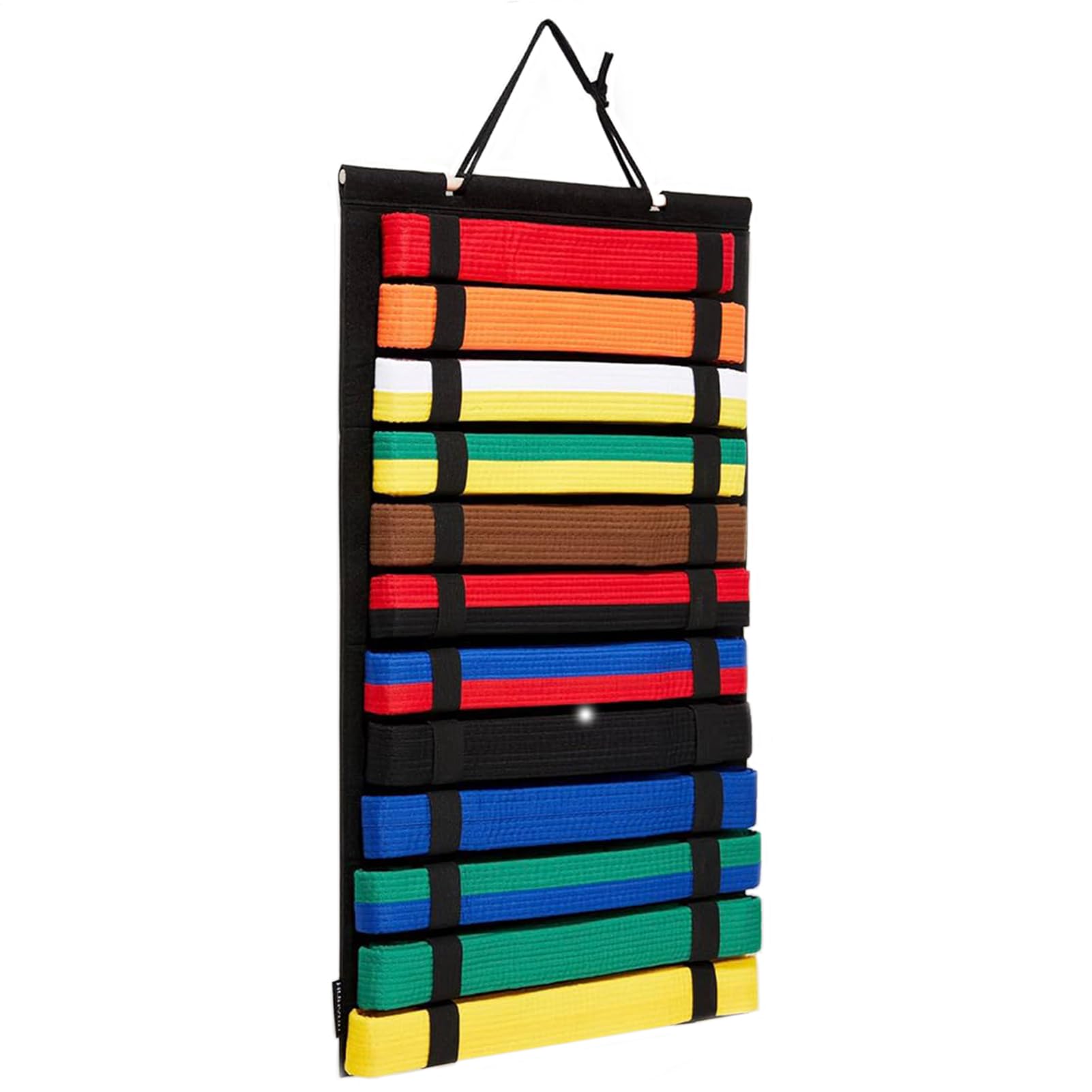 Estante de Exhibición para Cinturón de Karate - Soporte de Almacenamiento de Fieltro 24,61x13,58 Pulgadas para Pared