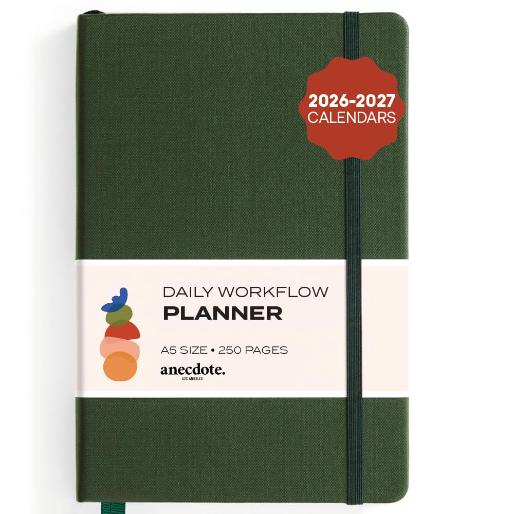 The Daily Planner 2021. A Daily, Weekly & Monthly Planner. Achieve Your Goals. Establish Yearly, Monthly, Weekly & Daily Workflow, A5 size, Hardcover Daily Planner. Start Anytime. -Evergreen