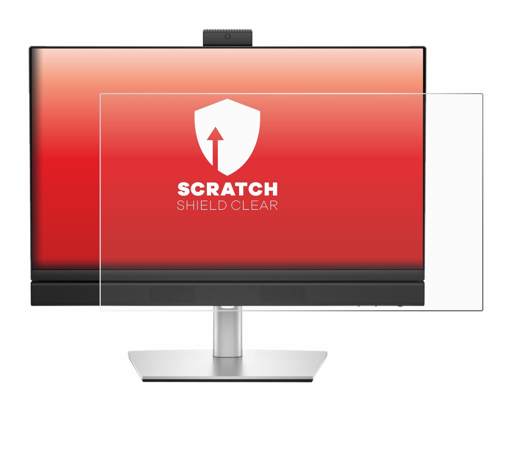 upscreen Pellicola Protettiva per Dell Pro 24 All-in-One QC24251 | , Chiara Protezione Schermo Made in Germany, Anti-Graffio Trasparente Mounting Kit