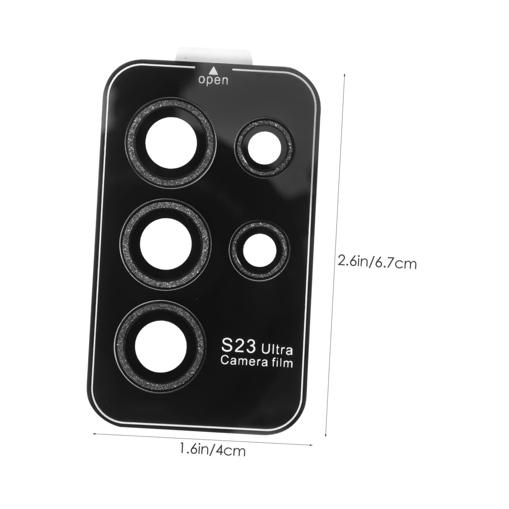 GRIRIW Shiny Camera Lens Protector Tempered Glass Cover for S23 Protective Film Sparkly Camera Accessories