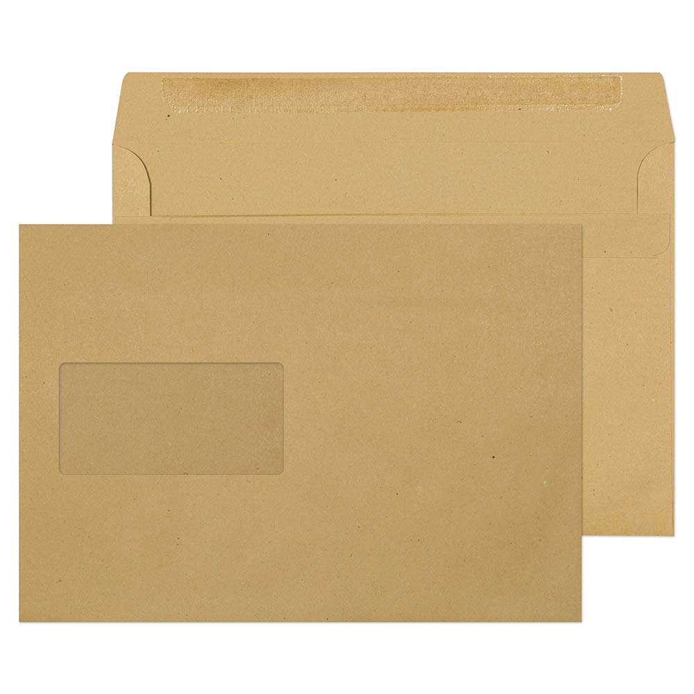 Blake Everyday Manilla Window Self Seal Wallet 162x229mm 90gsm Pack