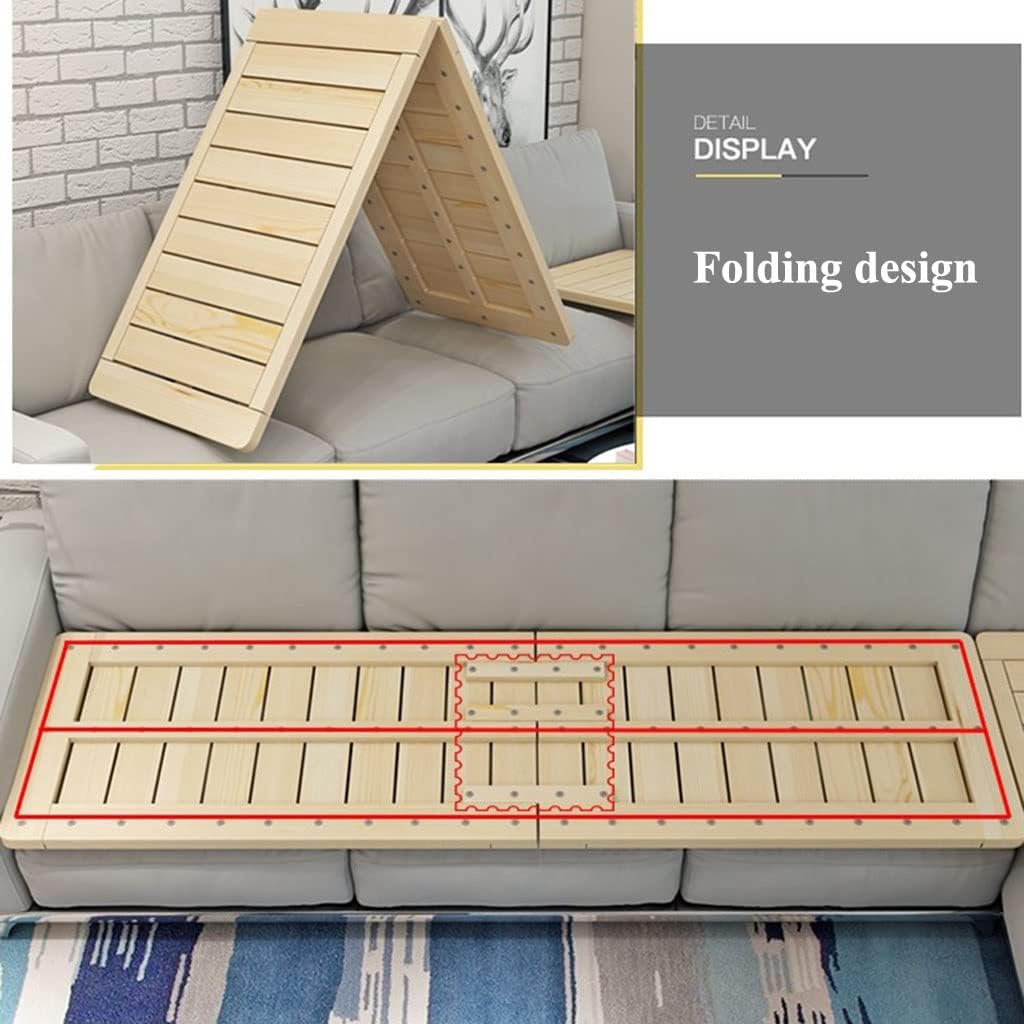 Solid Wood Folding Bed Board, Moisture-Proof Tatami Mattress Base, Anti-Collapse Plank for Sofa, Hard Support 90x190cm - Durable Wooden Bed Foundation