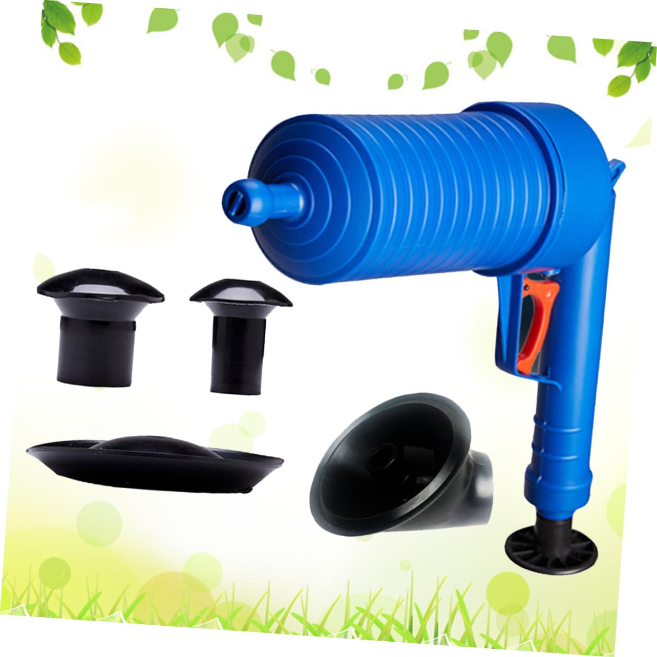 Homoyoyo Déboucheur à Air Comprimé Avec Ventouse Pour Wc Et Éviers Kit De Nettoyage Pour Canalisations De Cuisine Et Salle De Bain