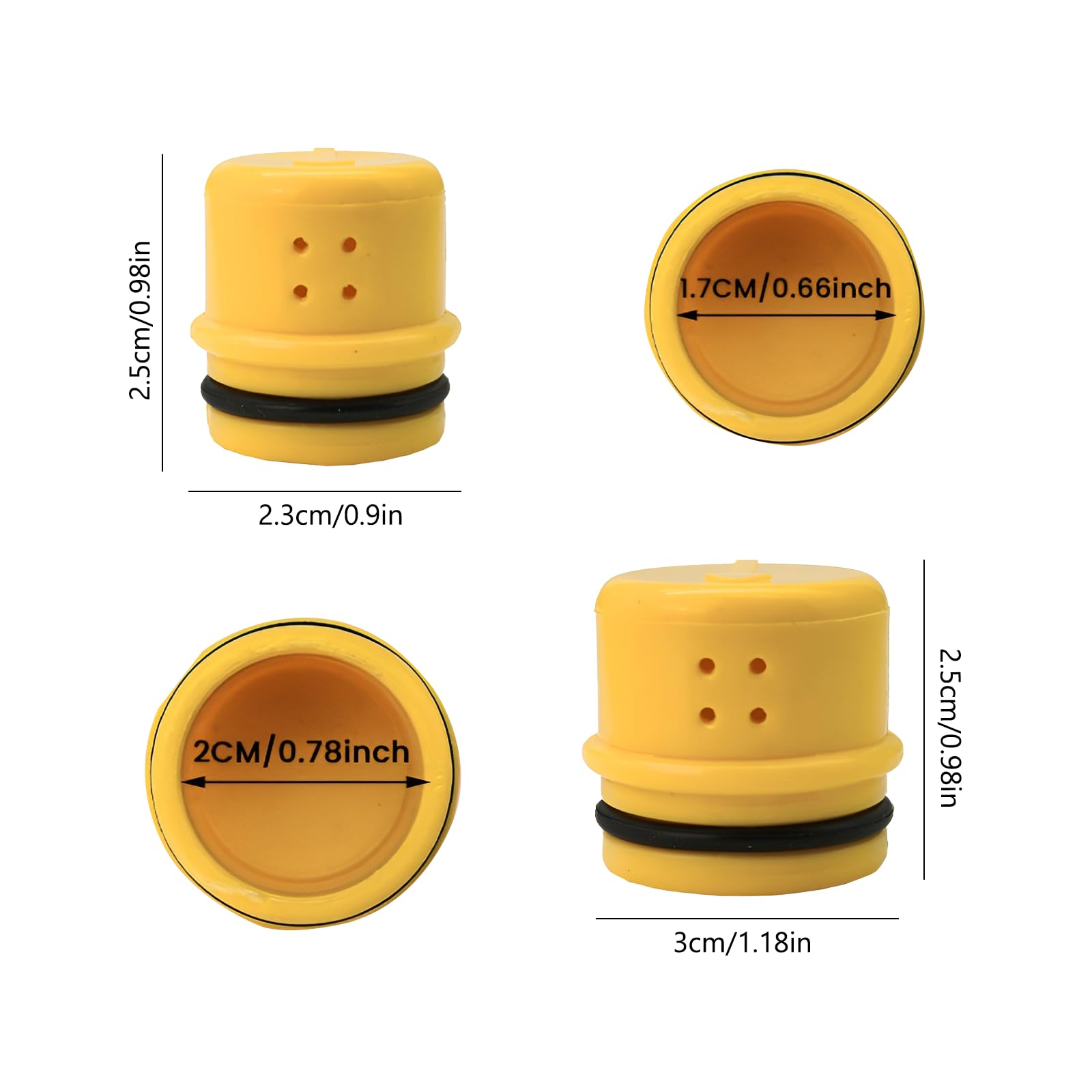 2 Pack Portable Bidet for Travel Camping Hiking Backpacking Reusable Water-Saving Bidet Nozzle with 4 Holes Spraying Compact — view 6