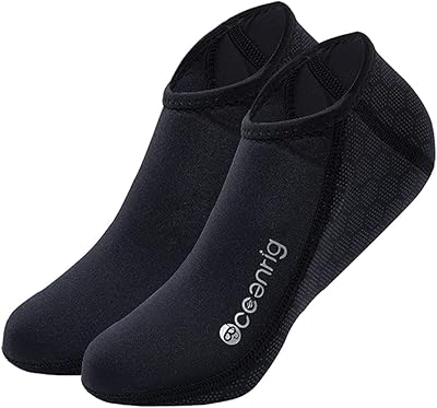 nitescuba Calcetines de Neopreno 2,5 mm Para Hombre y Mujer, Calcetines Térmicos de Antideslizantes, Nadar, Surfear, Vadear, Navegar, Deportes Acuáticos al Aire Libre,Negro,S