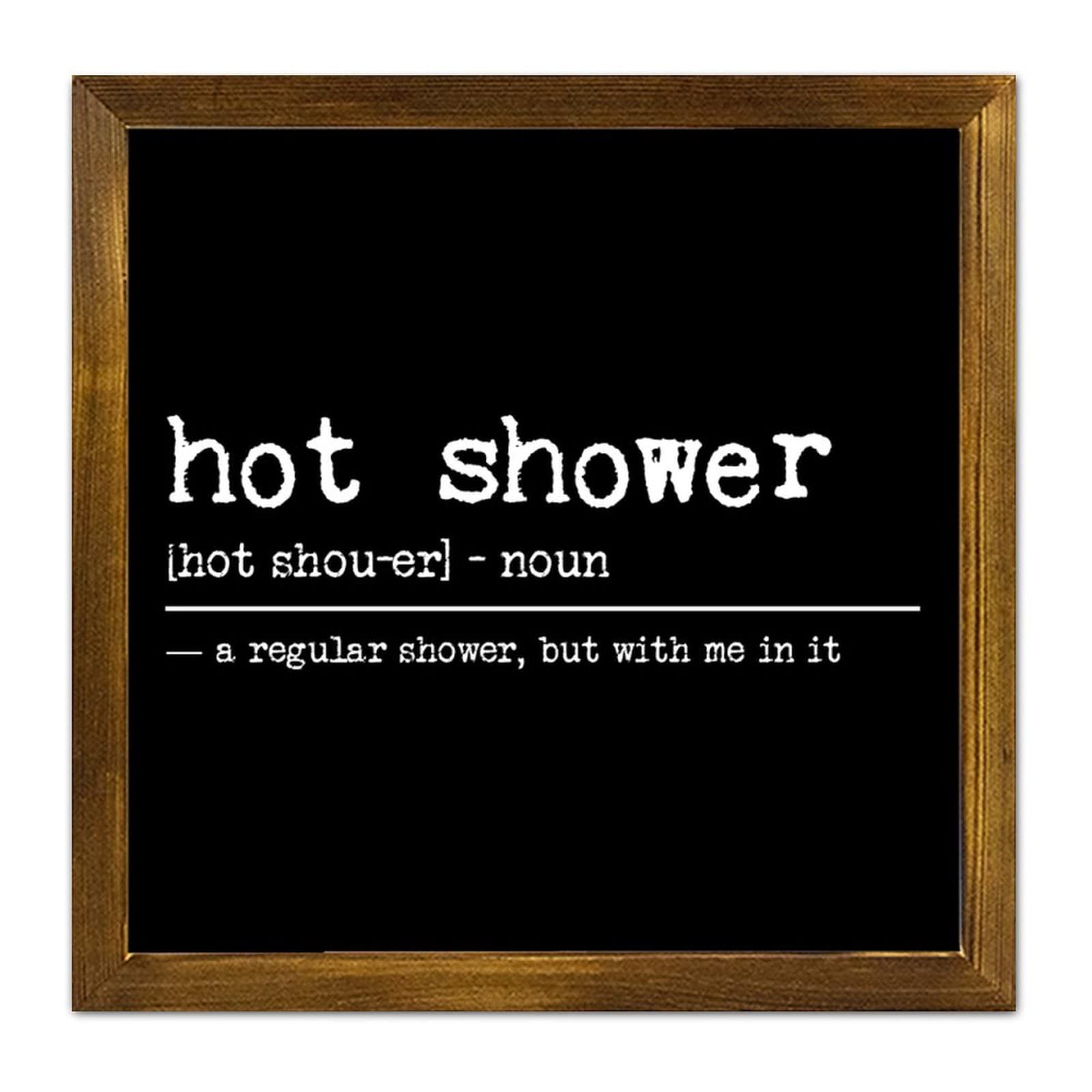 Plaque en bois Hot Shower pour habiller un mur vide de cuisine