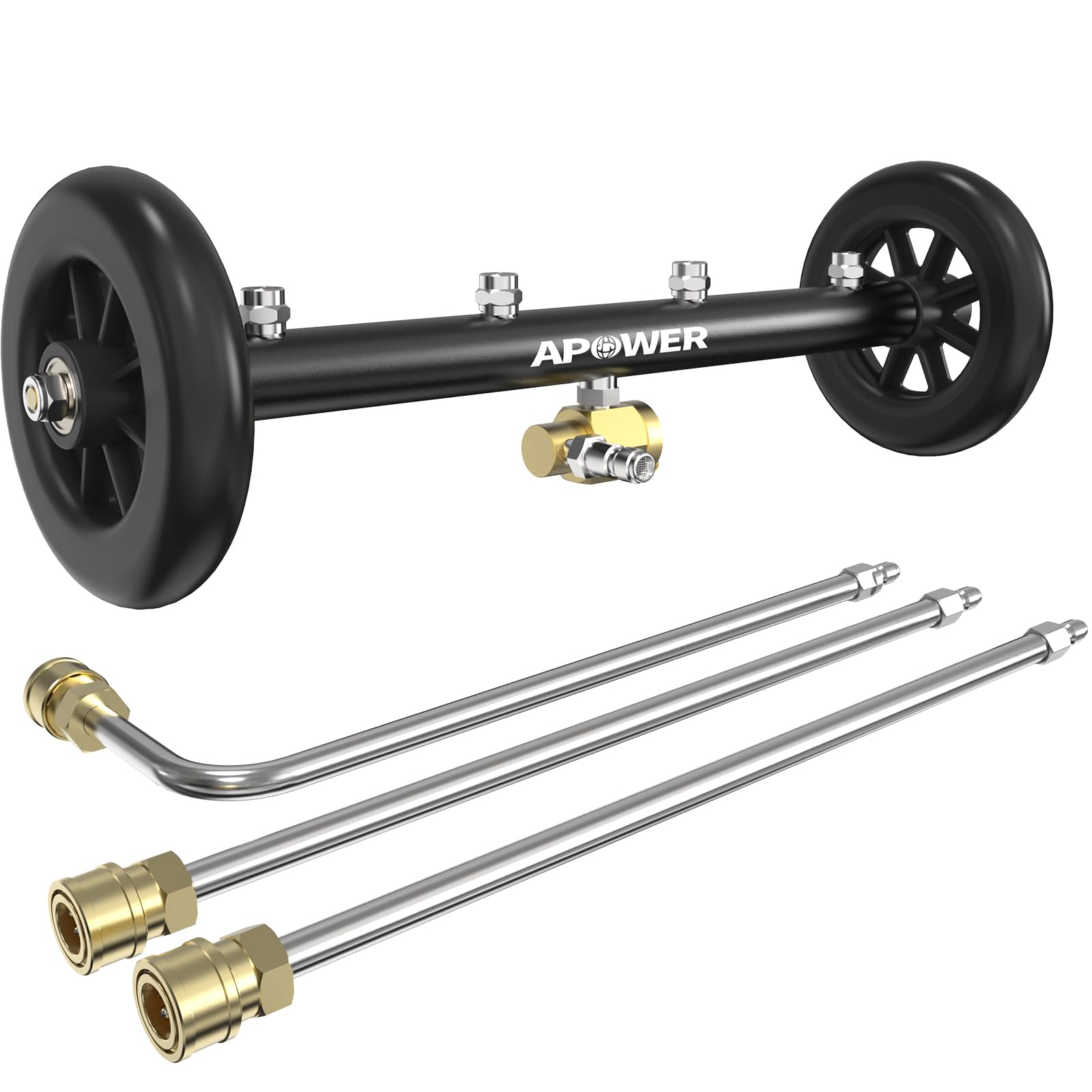 APOWER 16' Undercarriage Pressure Washer Attachment