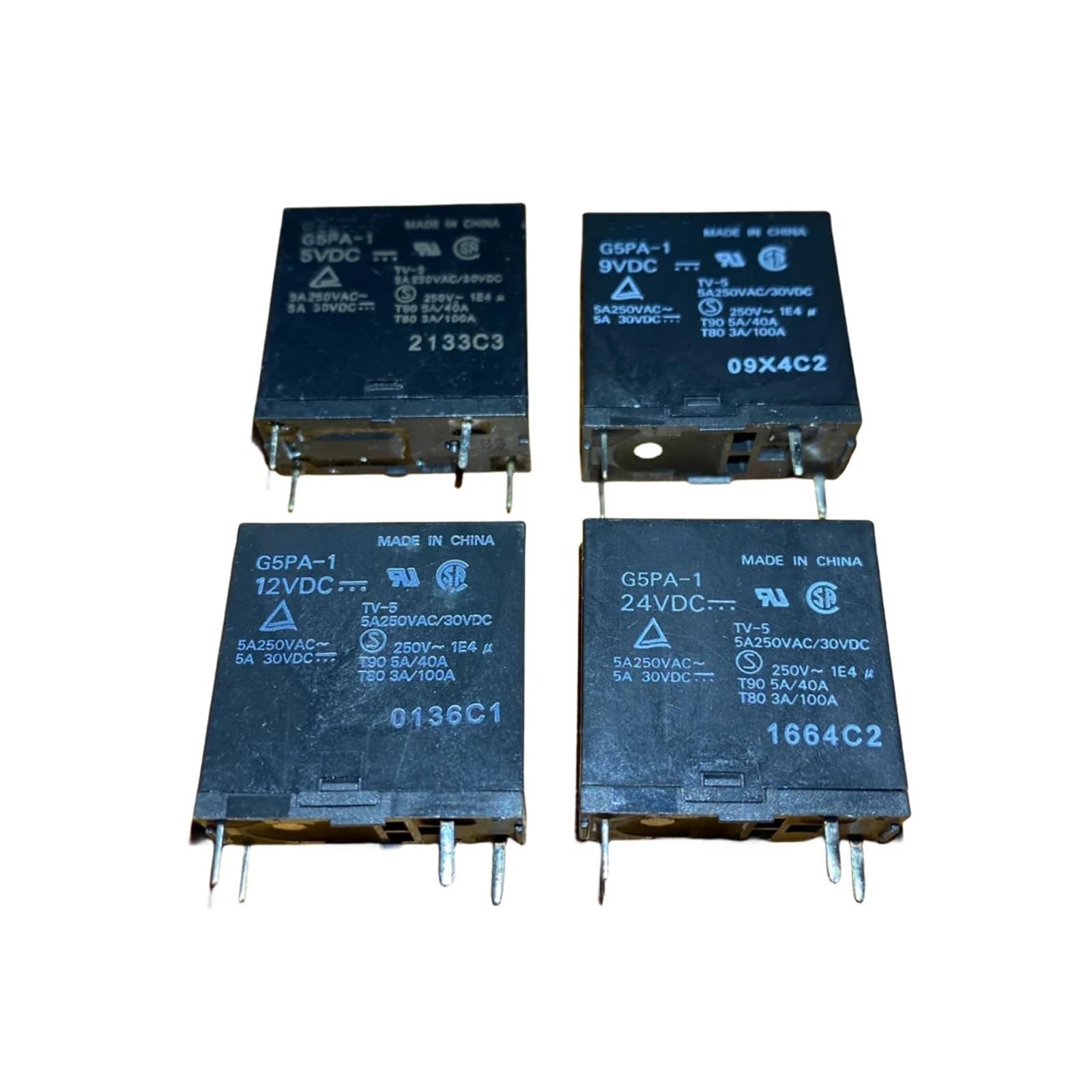 YZWRWRMKTB 5PCS G5PA-1 24VDC 4PIN RELAY 5A 250VAC