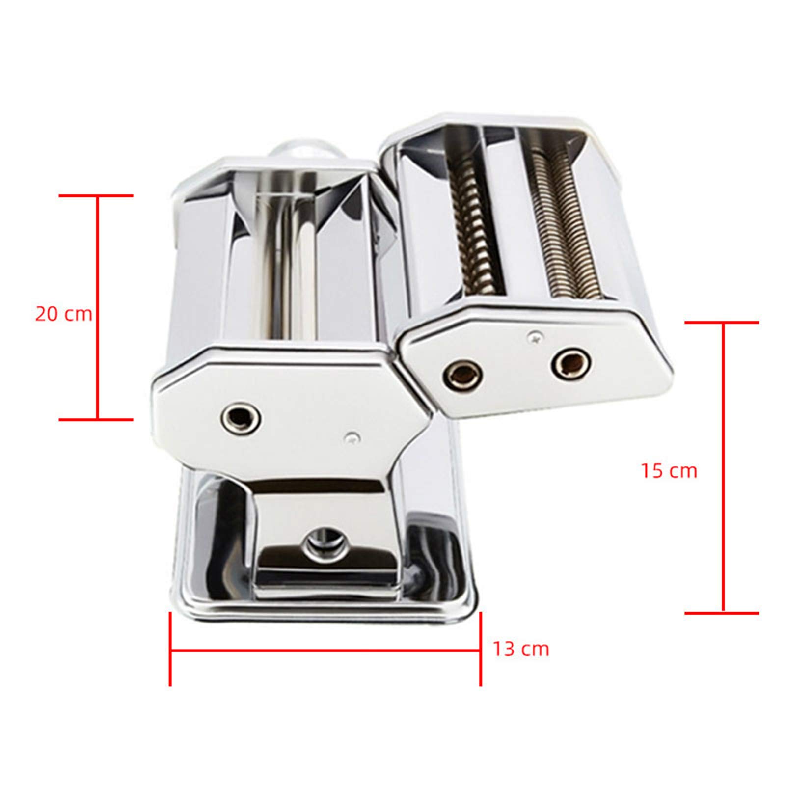 Nudelmaschine für frische Pasta, Lasagne, Spaghetti und Tagliatelle, 6 einstellbare Stärkeeinstellungen