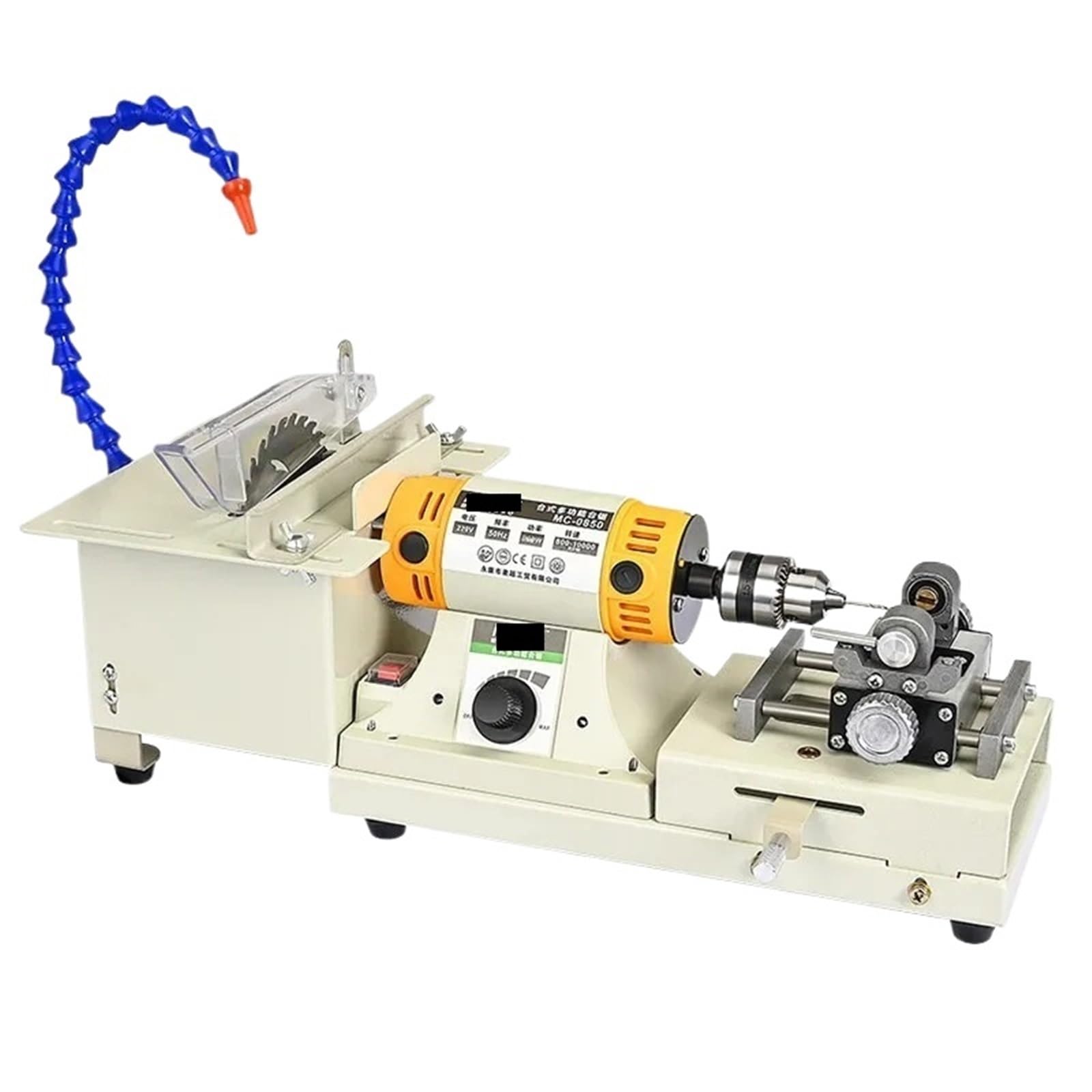 JVDDI 5 IN 1 Multifunctional Desktop Polishing Machine Jade Carving Grinding Cutting Machine Round Bead Punching Machine