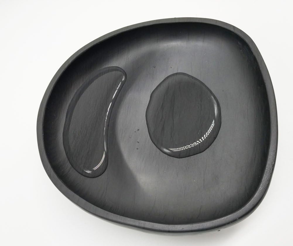 Easyou She Yan Ink Stone Chinese Calligraphy Tripedal Inkstone Natural Stone Wavy 5"