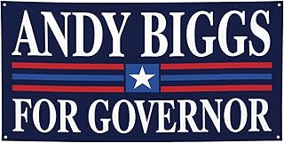 Andy Biggs for Governor Banners 2x4 Ft 2026 Arizona Governor Banner Signs Outdoor Indoor with 4 Metal Grommets