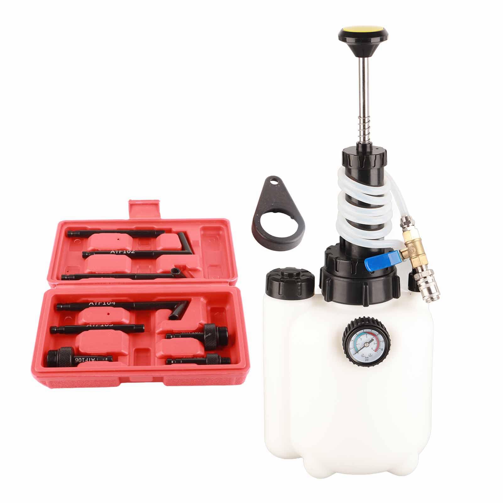 Sonew Bomba de Transferencia de Fluidos de 3 L con 8 Adaptadores ATF Ideal para Refrigerante Aceite de Motor y Fluido de Direcci n Asistida F CIL Eficiente y Confiable