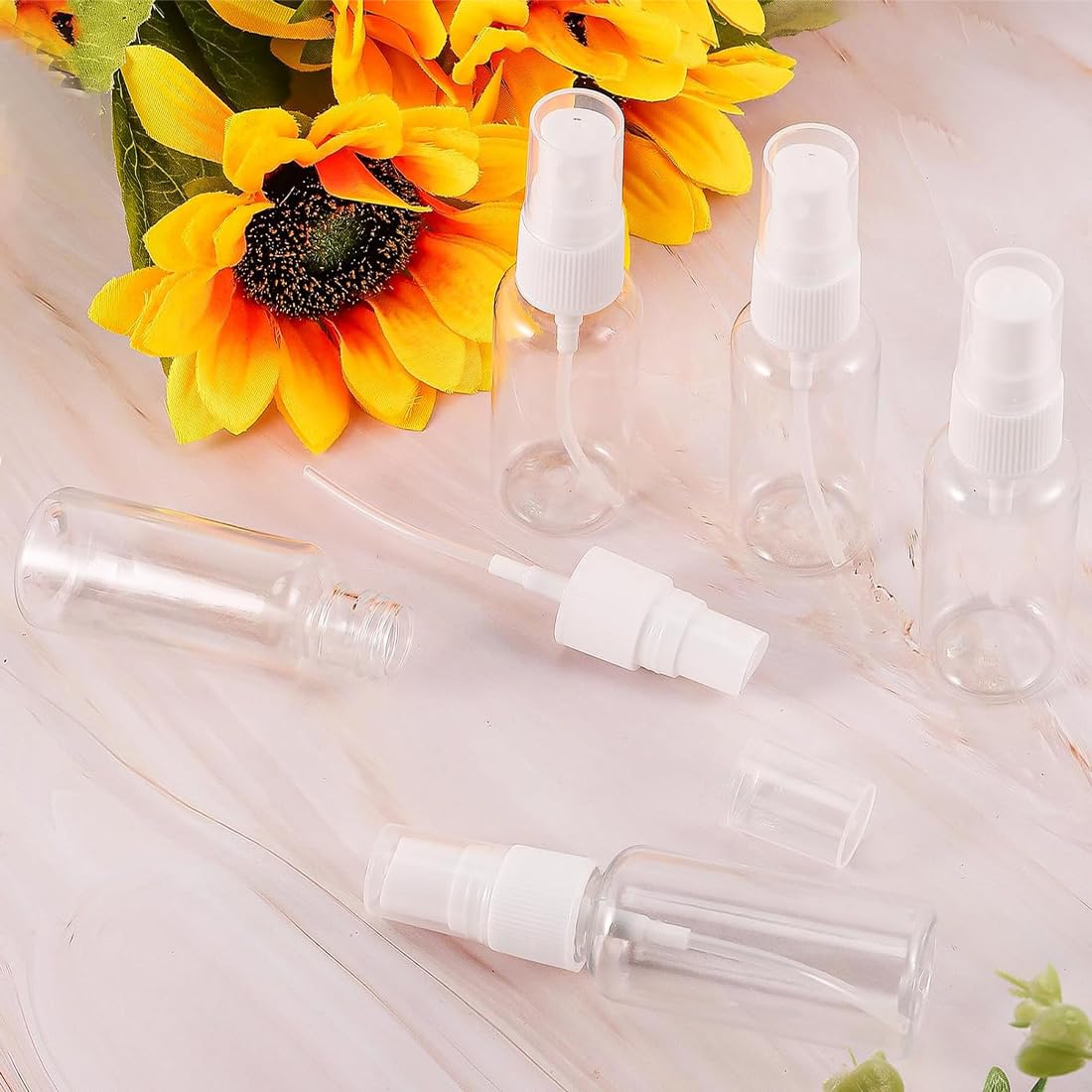 Aililong Botella pulverizadora pequeña 30 ml, 20 unidades - Botellas pulverizadoras para rellenar, botella pulverizadora mini vacía, botellas de viaje para rellenar para perfume, líquidos para el