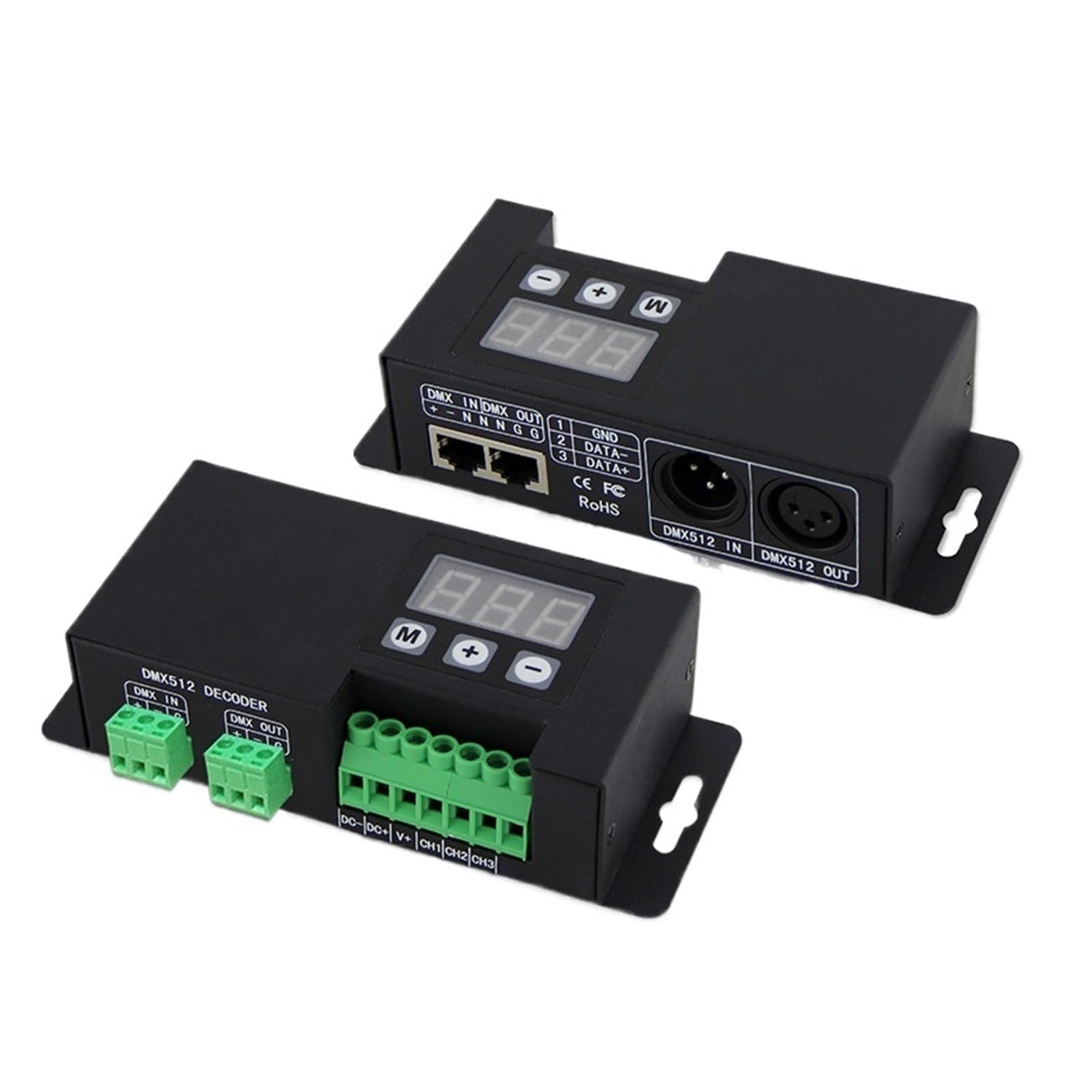Décodeur LED DMX512 CC PWM 3 canaux 700mA pour controleur maitre RVB BC-853