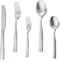 Vista 7 de JASHII Juego de cubiertos mate 30 piezas, cubiertos de acero inoxidable acabado mate, juego de cubiertos mate, servicio para 6 - blanco y oro