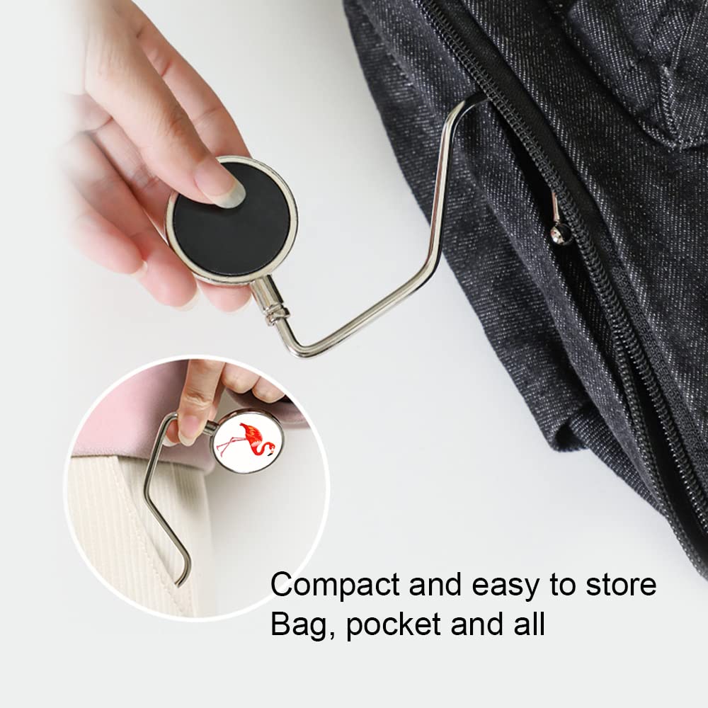 Porte-sac Pliable 2 Supports De Sac En Forme De C - Crochets Pour Table - Alliage Résistant - Pliable Et Portable Accroche Sac En C